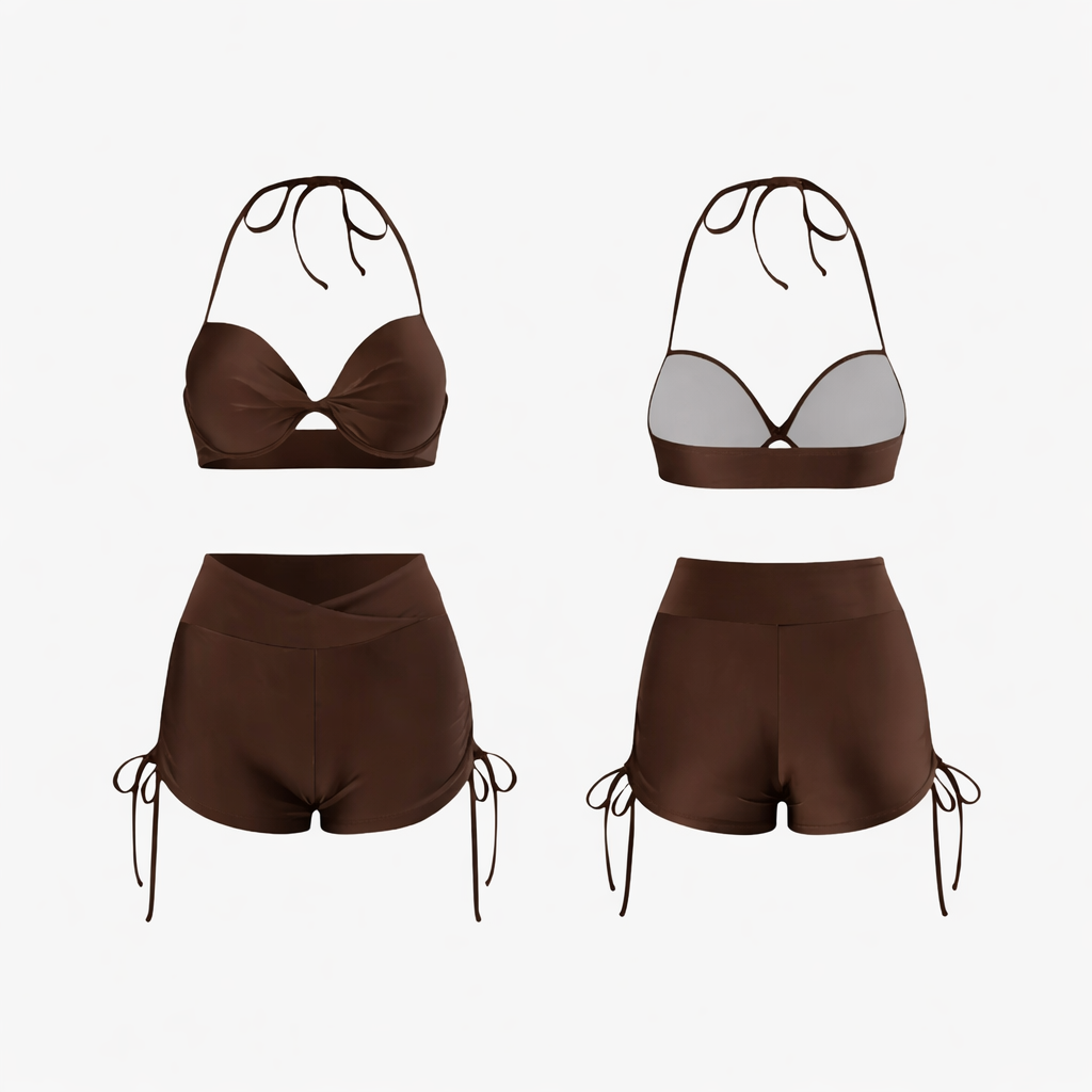 3-in-1 Mesh Bikini Set - K-Fashion 🇰🇷