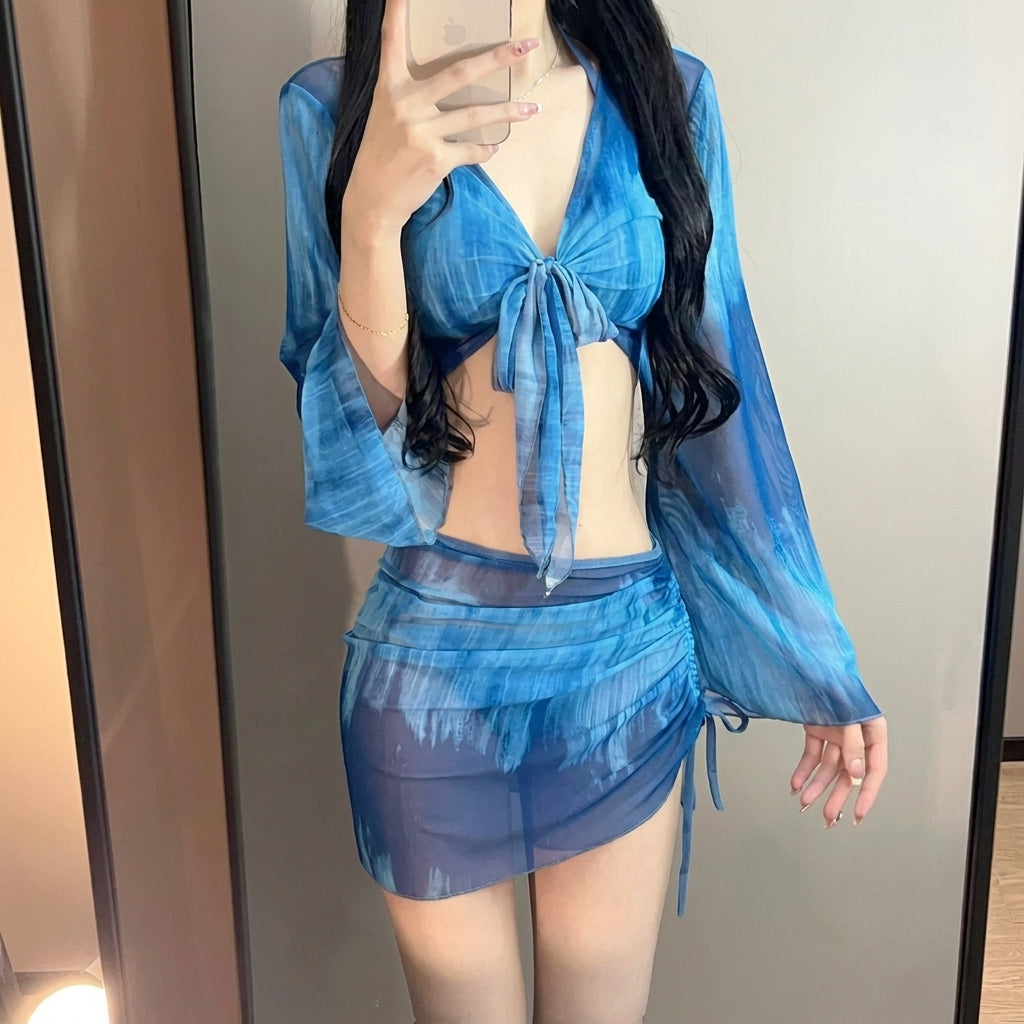 4-in-1 Tiedye Bikini Set - K-Fashion 🇰🇷