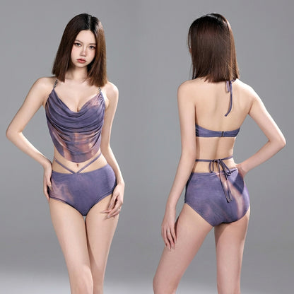3-in-1 Satin Mesh Bikini Set — K-Fashion 🇰🇷