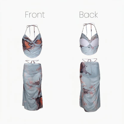 3-in-1 Satin Mesh Bikini Set — K-Fashion 🇰🇷