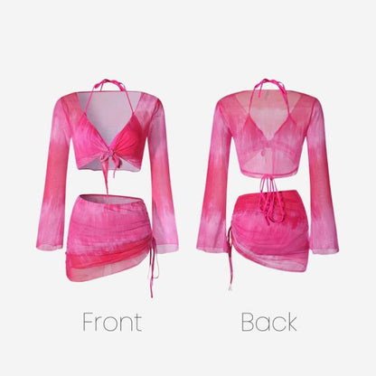 4-in-1 Tiedye Bikini Set - K-Fashion 🇰🇷